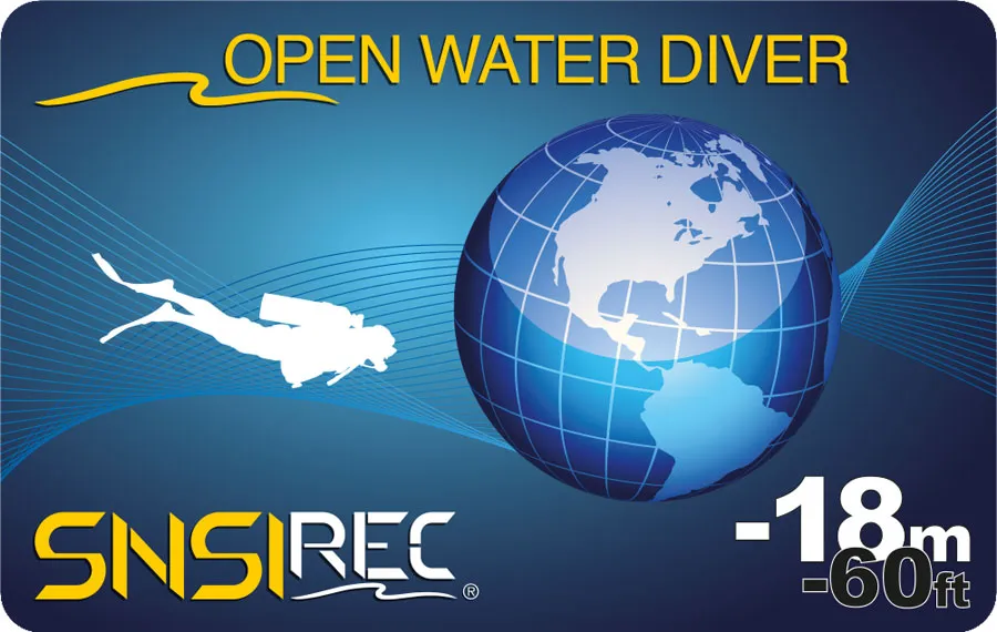 Open Water Diver card
