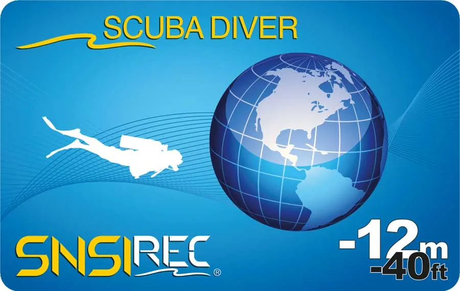 Scuba Diver card