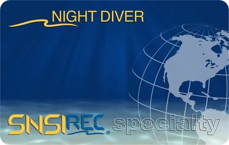 NIGHT &amp; LIMITED VISIBILITY DIVER card